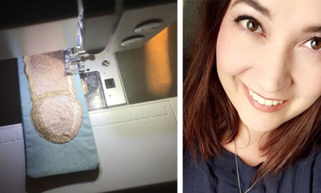 Silje fikk 200 penisbilder fra fremmede menn. Nå lager hun broderier av dem